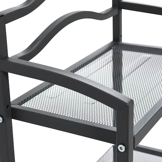 Household Essentials 2-Tier Metal Wall Mount Bathroom Shelf